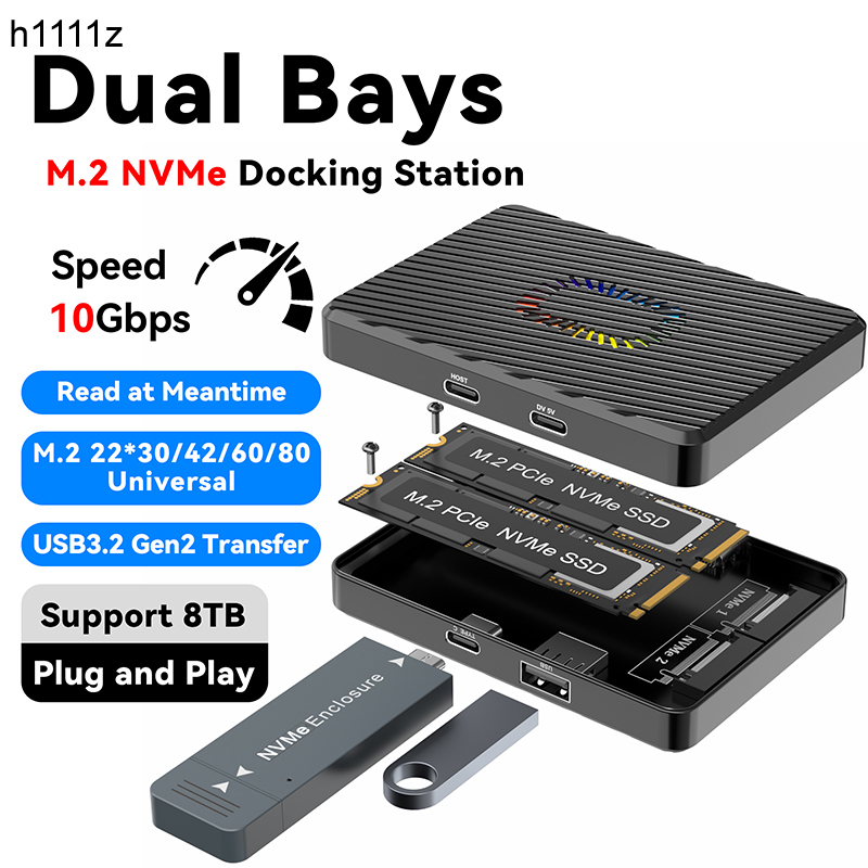 Dual Bays M.2 NVME Dockingstat – 8Tb M2 Nvme Ssd Bewertung und Preis